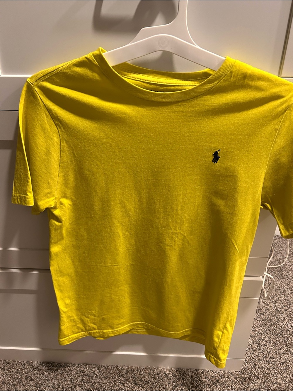 Polo by Ralph Lauren Boys' Bright Yellow Short Sleeve Tee with Navy Pony